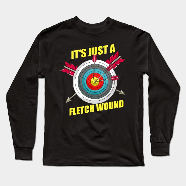 ARCHERY: Fletch Wound Long Sleeve T-Shirt by woormle